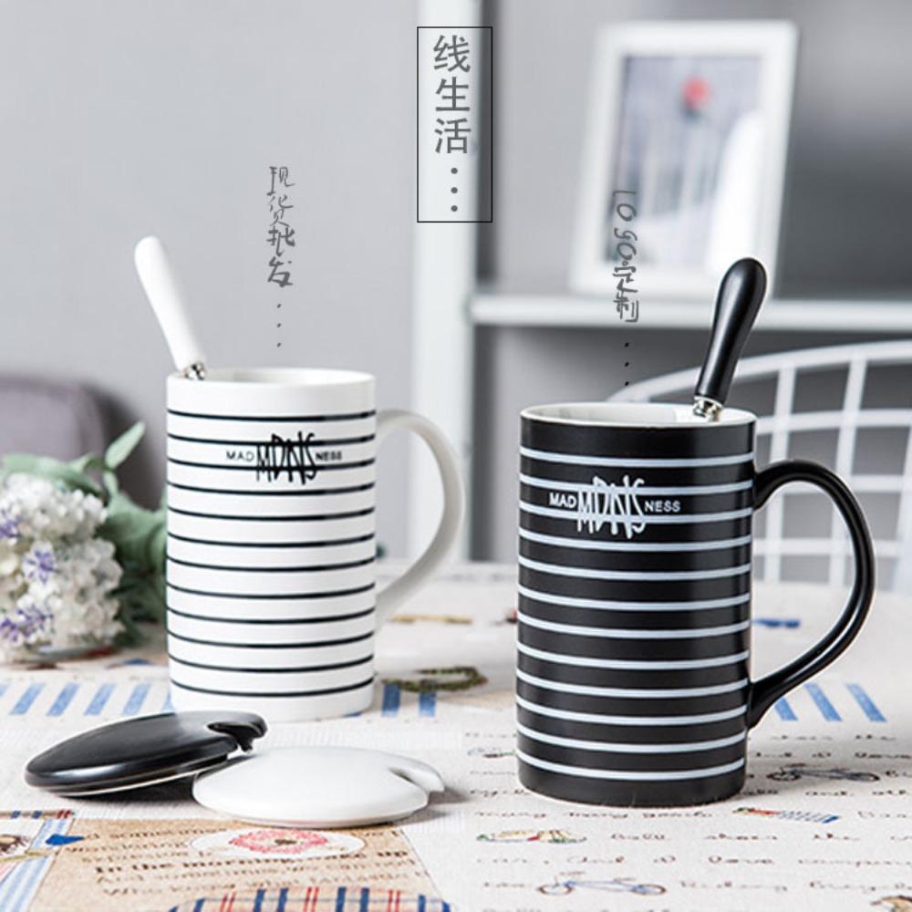 Neuer Keramikbecher Mode Milchkaffeetasse Büro Wasserbecher Paar Keramikbecher