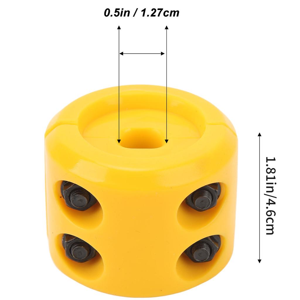 ATV Winch Cable Hook Stopper Rubber Rope Line Hook Saver Buffer with Hex Wrench for ATV UTV SUV ORV Trucks