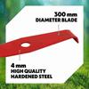 Lame droite spéciale ronce - orégon - ø 300 mm - epaisseur 4 mm - acier renforcé - adaptateur inclus