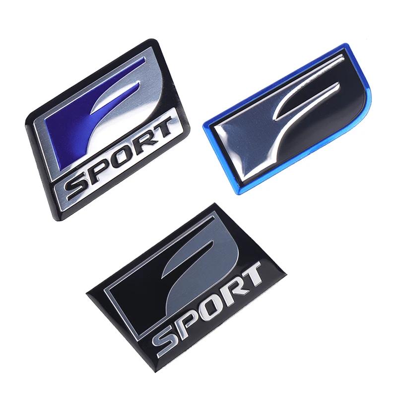 AABGE1 Car Styling 2PCS Fsport Badge Sticker 3D Metal Decoration Sticker Decal For Lexus GS RX RX300 RX350 ES IS250 ES350 LX570 Is200