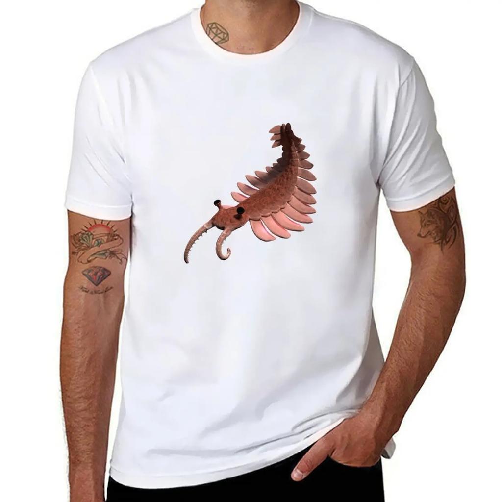 Anomalocaris, Creature of the Cambrian Period T-Shirt Shirts Graphic Tee Tops Cotton T Shirt Men