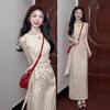 French Polka Dot Temperament Sleeveless Vest Dress Summer Design New Waist Thin Retro