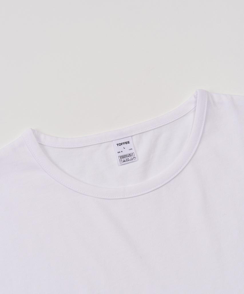 TOFFEE Round Neck Long Sleeve (White)