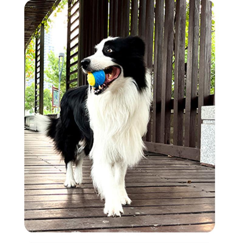 2Pcs Dog Toy Durable Crew Ball Pet Grinding Teeth Toy Rubber Sound Ball For Dog Interactive Supplies Chew Pet Supplies