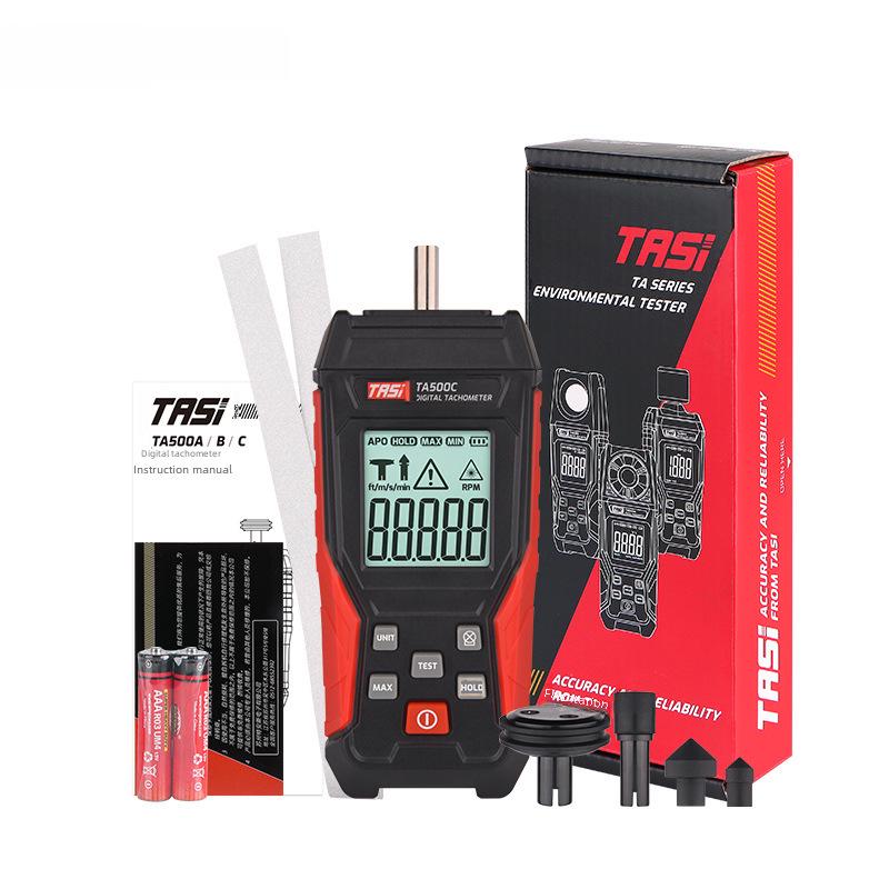 Tean Laser Tachometer TA500C: Digital Display Contact Speed and Line Speed Meter