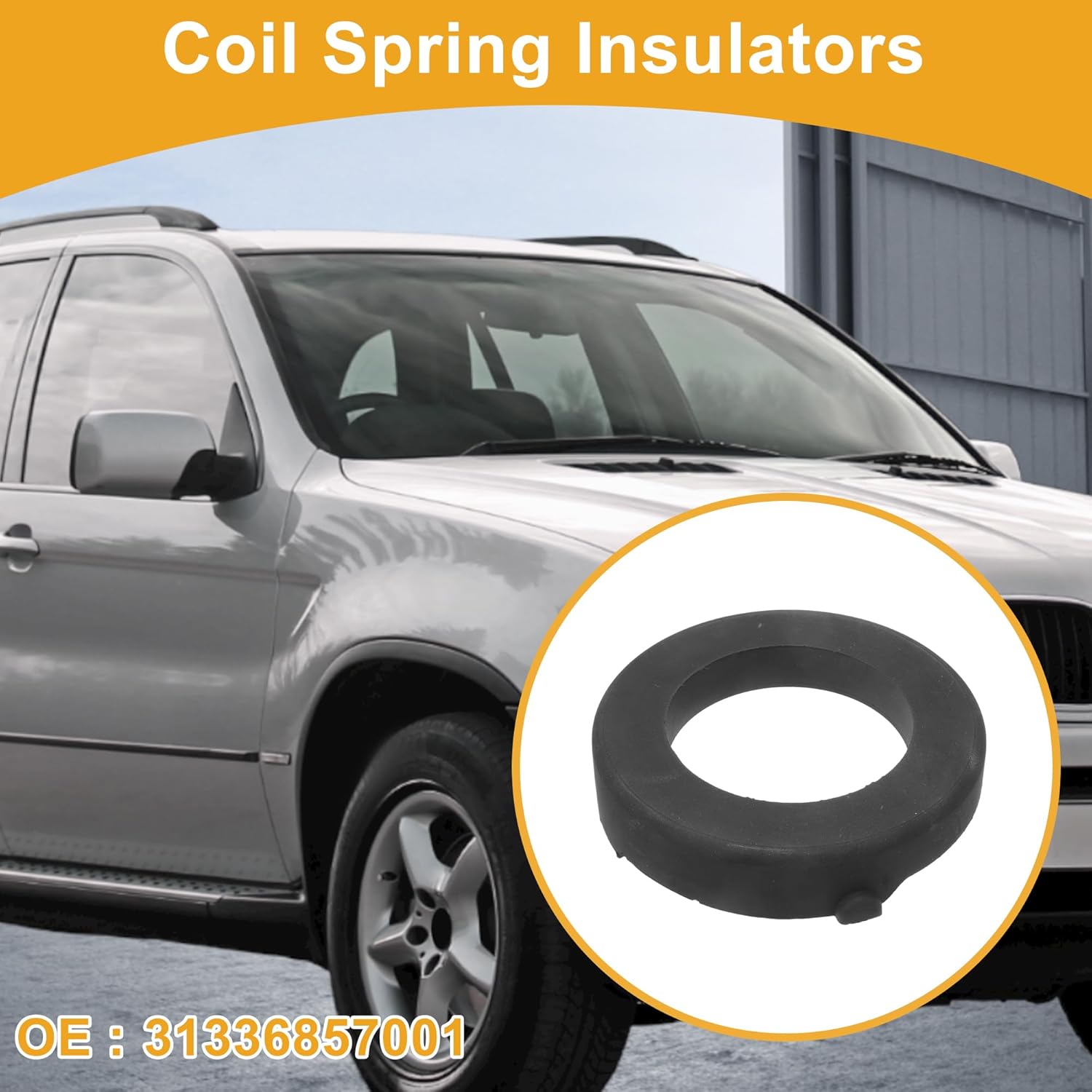 

Upper Coil Spring Insulators for BMW X5 2007-2018 Car Coil Spring Booster for BMW X6 2008-2019 No.31336857001 Spring Isolator Suspension 1 Pc