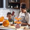 Collapsible Snack Bowl Stand Detachable Snack Service Rack Durable Halloween Candy Holder  Broom