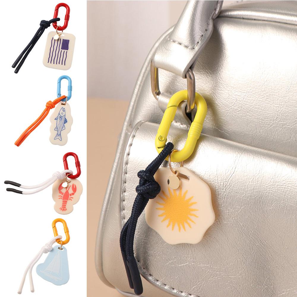 Acryl-Anhänger Retro Seil Geflochten Anhänger Geometrisch Taschenkette Anhänger Handy-Anhänger Damen