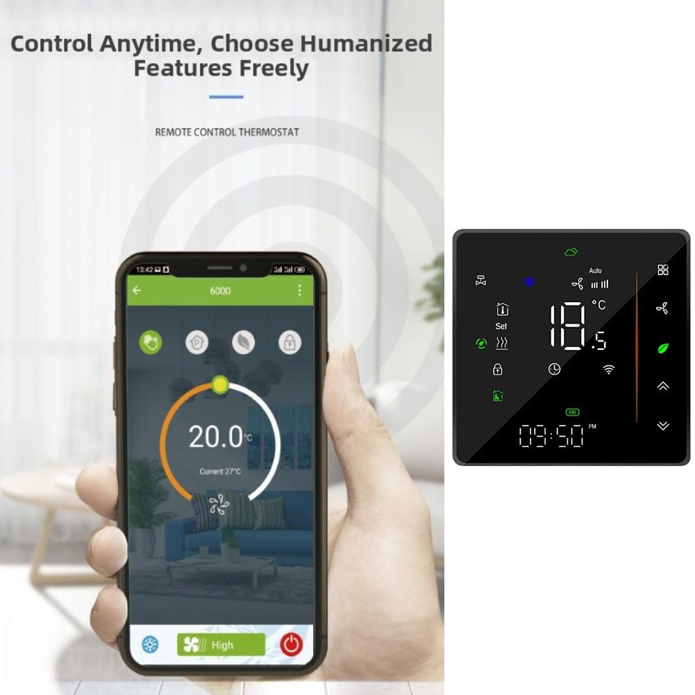 Programmable For Smart Thermostat for TUYU WiFi with Touchscreen and Remote Temperature Control via For Smart for Life App