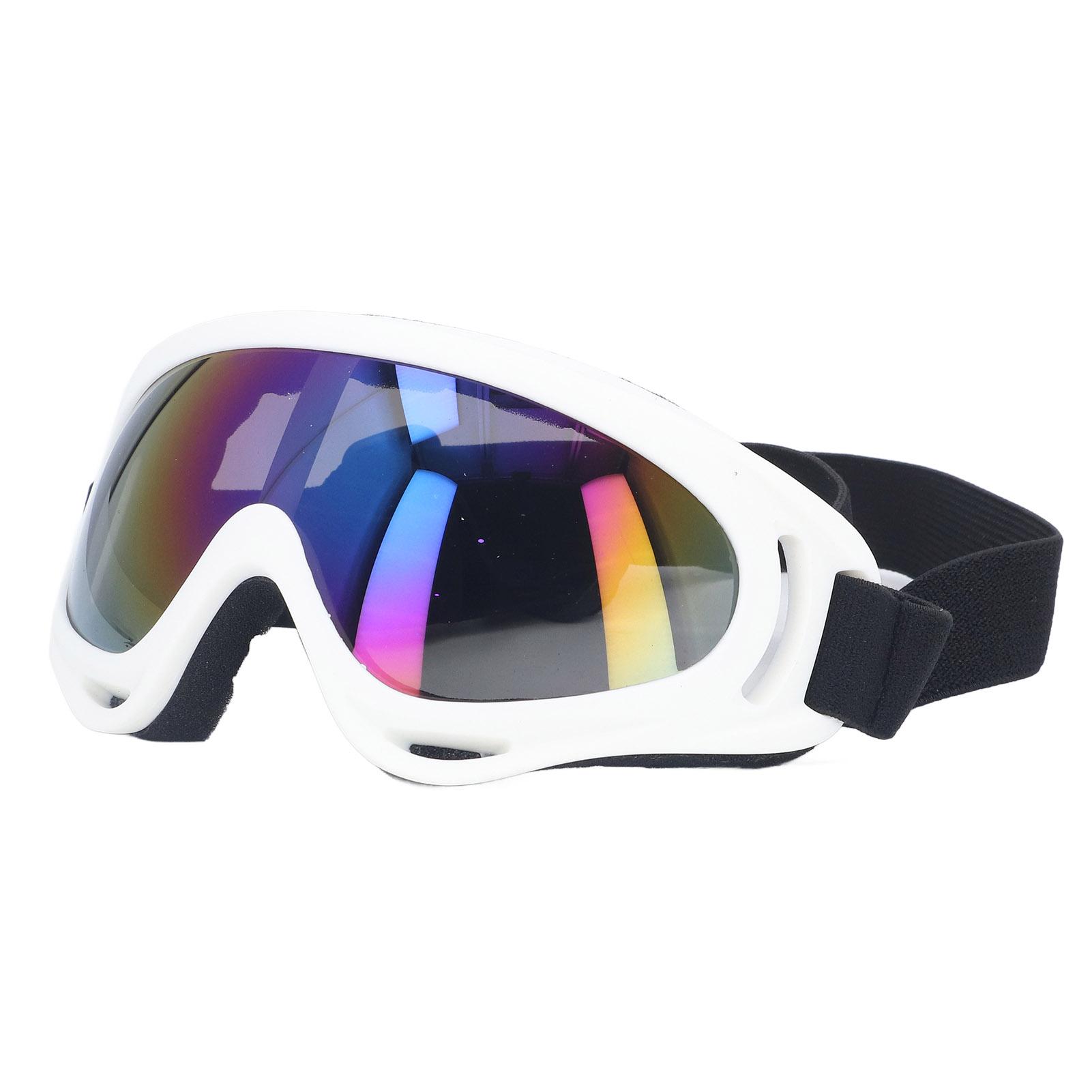 

Dog Sunglasses UV Protection Windproof Eye Protective Colorful Lens Large Dog Goggles Glasses 3004 White Frame White
