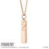 Snoopy PEANUTS Halskette aus chirurgischem Edelstahl, rosa, PNST002GO [Weißklee]