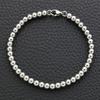 Women's Silver Ball Ring Surgical Couple Accessory Donut Bracelet