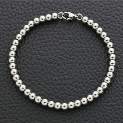 Women's Silver Ball Ring Surgical Couple Accessory Donut Bracelet
