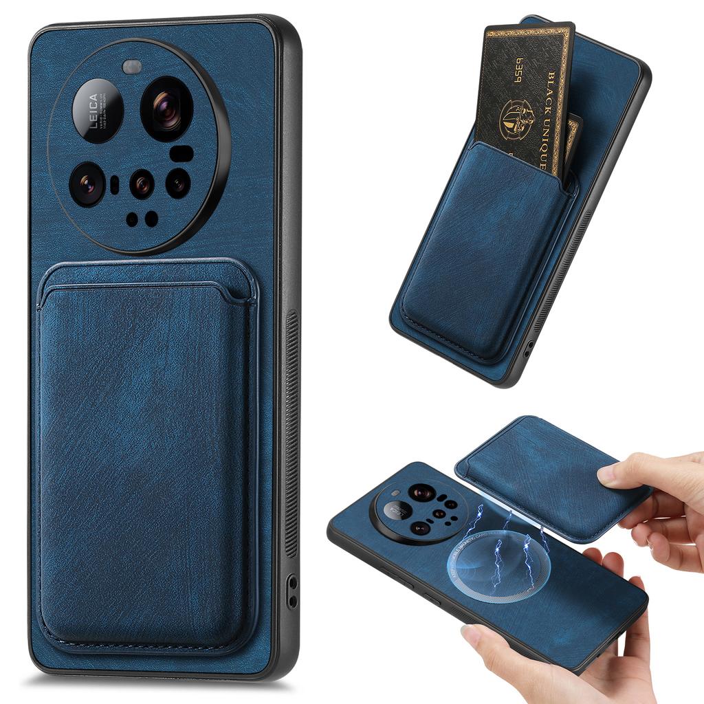 For Xiaomi 15 Ultra Magnetic Case Leather Back Cover with Detachable Card Holder