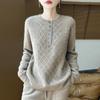 Women Sweater 100% Wool MODERN NEW SAGA O-neck Knit Pullover Thick Winter Jumpers Female Knit Tops