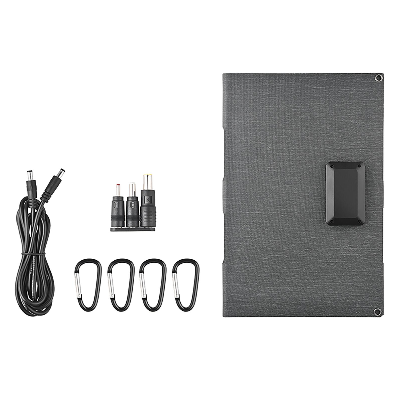 

ETFE Портативная Складная Солнечная Панель 40 Вт 18 В/12 В с Выходом Type-C/USB/DC для Кемпинга, Пеших Походов, Автомобиля, Автодома, Аварийной Электростанции