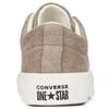 Converse One Star Academy Low Top Suede Retro Non-slip Wear-resistant Lightweight Low-top Skate Shoes Unisex Gray and White