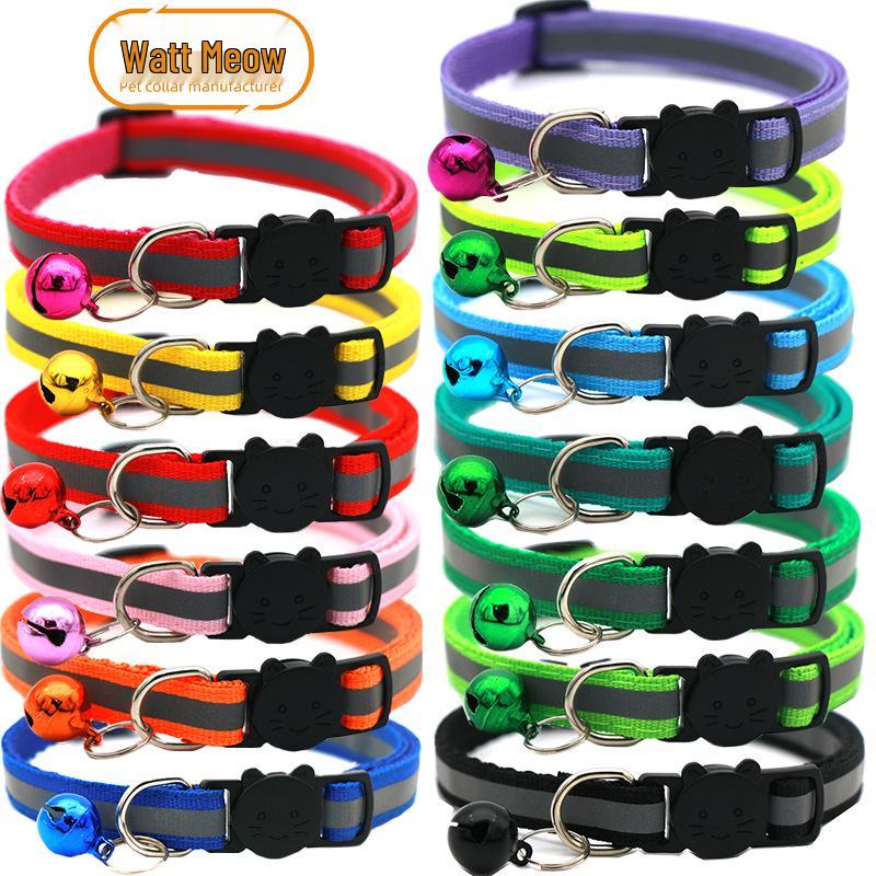 Reflective Cat Ear Safety Collar with Detachable Bell