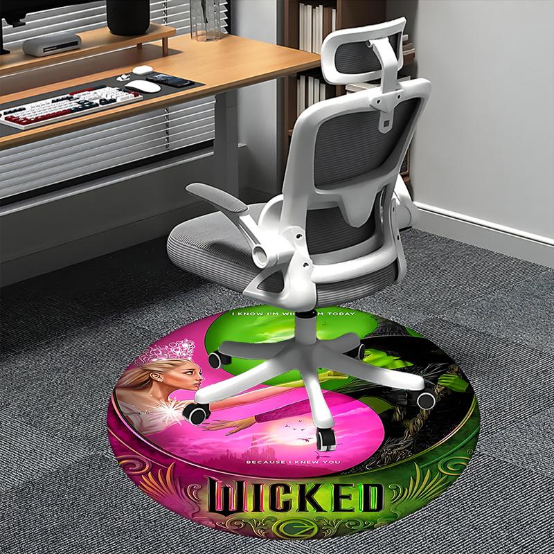 

Wicked Musical Chair mat Round Rug Office carpet, Non slip, Suitable for Living Rooms, Bedrooms,Decor1205890a 80cm by 80cm