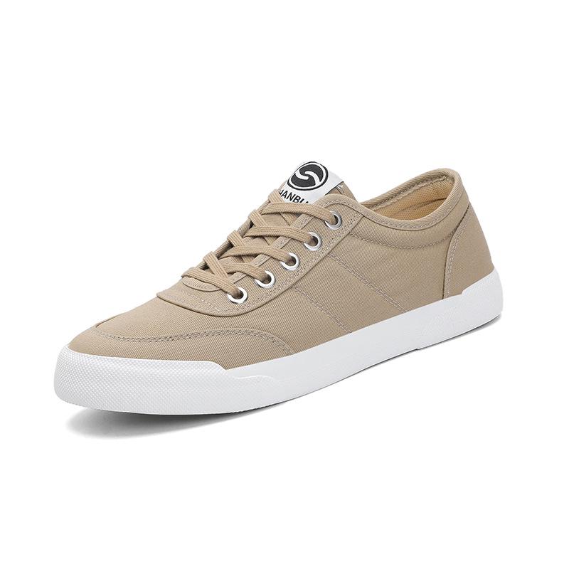 Men's Classic Low-Top Lace-Up Casual Shoes – Spring 2026 Collection, Breathable Solid Color Design