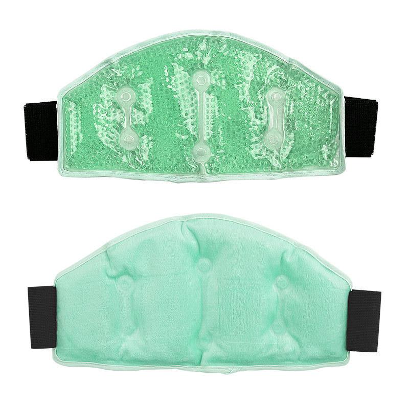 PVC Gel Ball Neck Protection Ice Bag Cold Compress Hot Compress Neck Ice Bead Plush Massage Bag Spot Wholesale