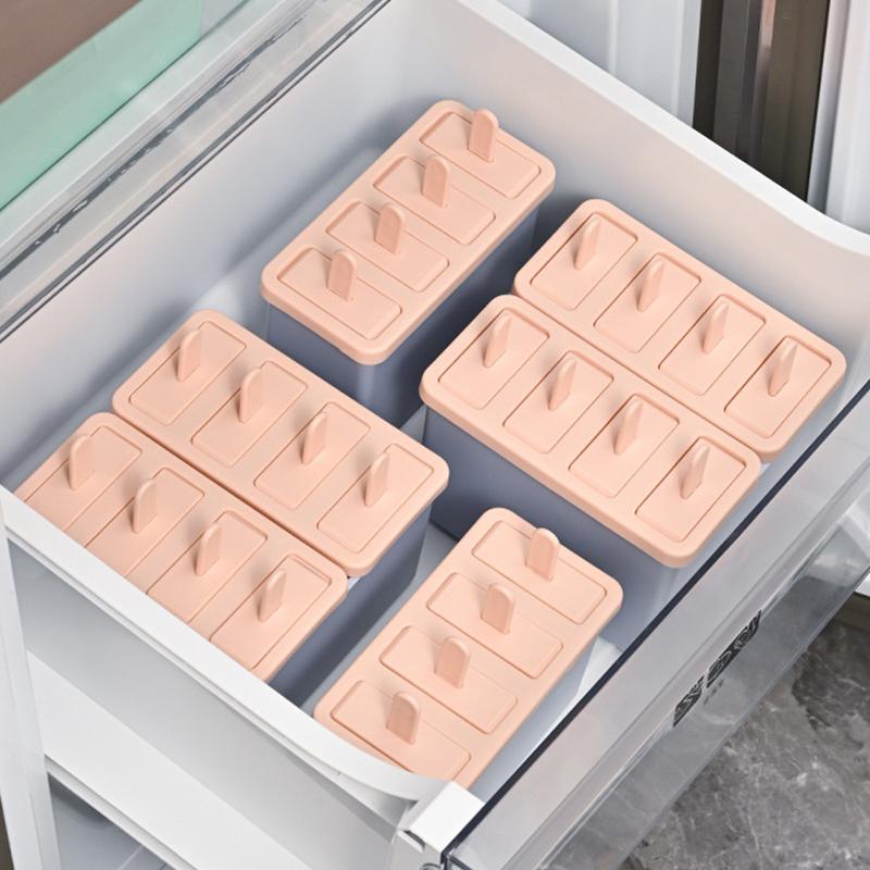 Popsicle/Sorbet Mold Food Grade Household Popsicle Making Frozen Ice Box Abrasive Tools With Lid Homemade Ice Cream Artifact
