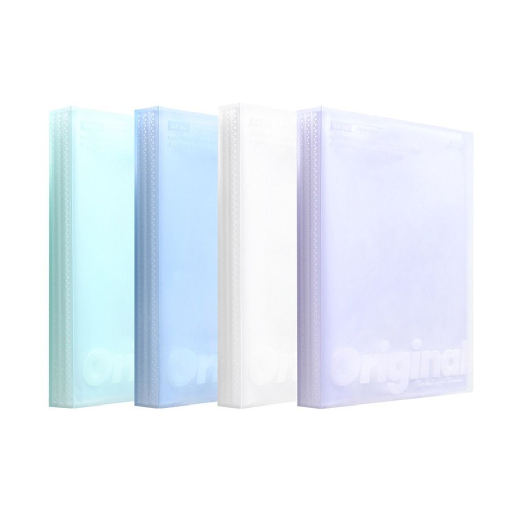 20 Pages Vertical Hand-held Bag Waterproof Test Paper Storage Bag  for School Office Supplies