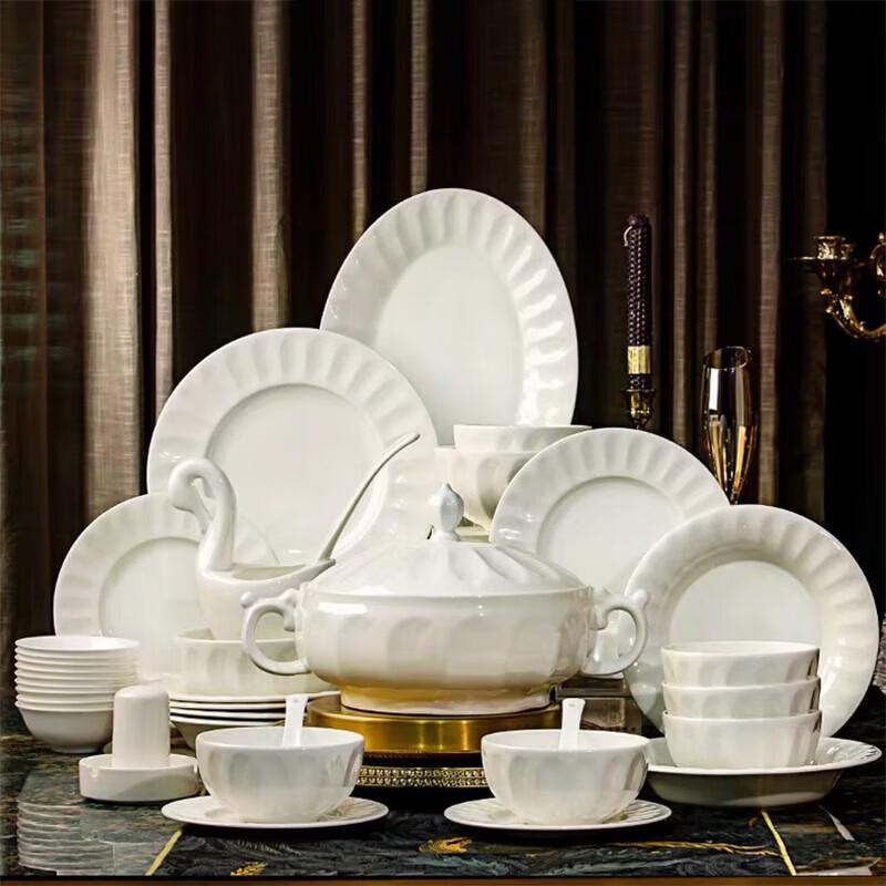 Northern Scenery 52-Piece Bone China Dinnerware Set