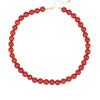 Banyan Tree S925 Silver Red Agate Beaded Necklace - Handmade Chinese Retro Clavicle Chain for Women