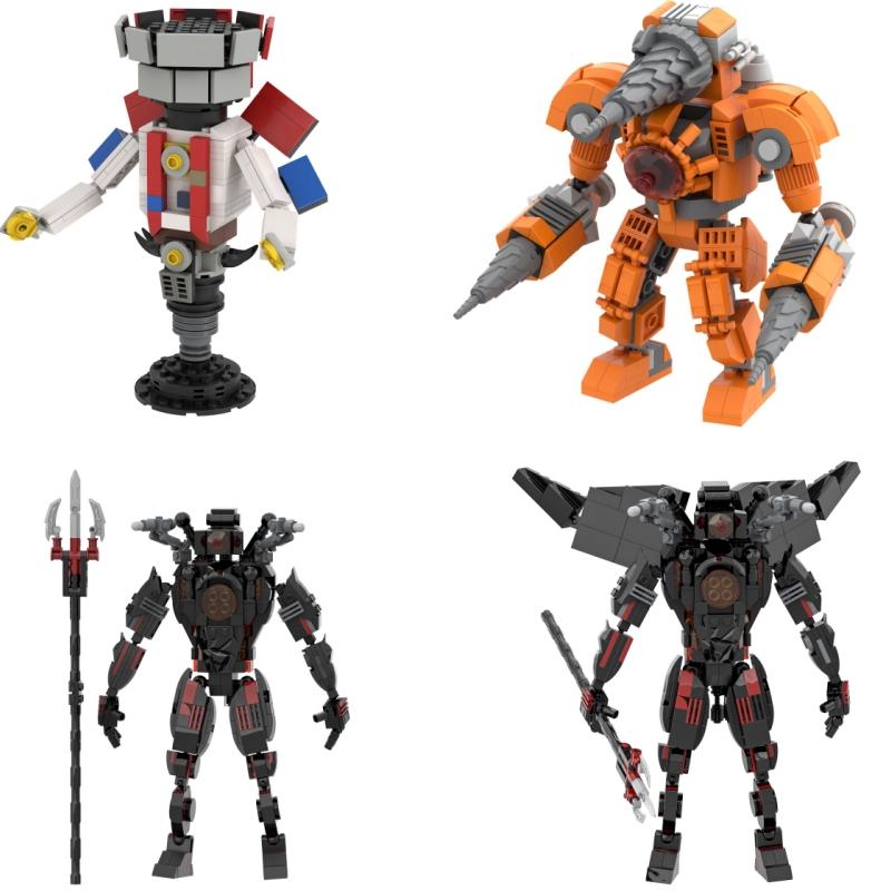 Hot New A Series of Skibidi Toilet Man Drill Male Titan Man Female TV Personality Building Blocks Set Toy for Kids New Year Gift