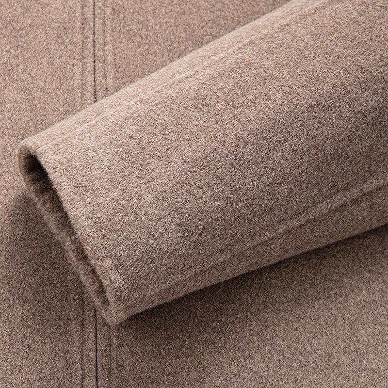 FAPAI Men's Mulberry Silk & Wool Blend Winter Coat