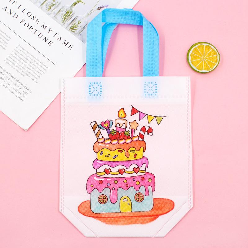 Non-Woven Graffiti Bag Diy Garbage Sorting Bag Children'S Hand-Painted Production Coloring Painting Handbag Material