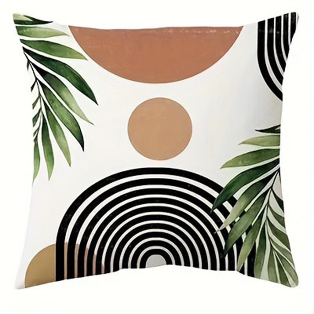 Bohemian Home Decoration Pillowcase Minimalist Line Leaf Printing Living Room Sofa Cushion Cover Bedroom Room Decoration