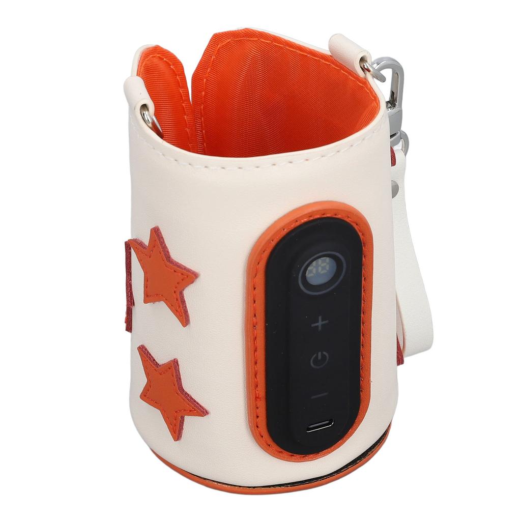 Tragbare Flaschenwärmertasche 26 Stufen Temperatur einstellbar Universal USB Milchwärmer Abdeckung für Reisen