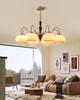 Wabi-Sabi Vintage Persimmon Pendant Light - Retro Solid Wood Eye-Protecting Fixture for Living Room, Study, Bedroom