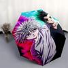 1pc Hunter x Hunter Killua & Gon Anime Character Automatic Folding Umbrella Portable 3-Fold Design with Iron Frame Outdoor for Fans, Travelers, Daily