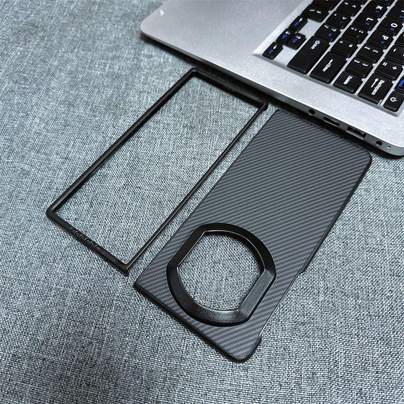 For Huawei Mate X7 Case Hard Carbon Fiber Magnetic Wireless Charging Slim Protect Phone Cover For Mate X7 X 7 Shell Bumper Funda