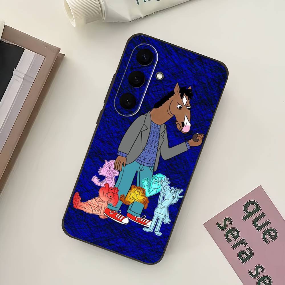Cartoon B-BoJack Horsemans Phone Case For Samsung Galaxy A73,21,22,32,71,53,52,51,80,5G Soft Black Cover