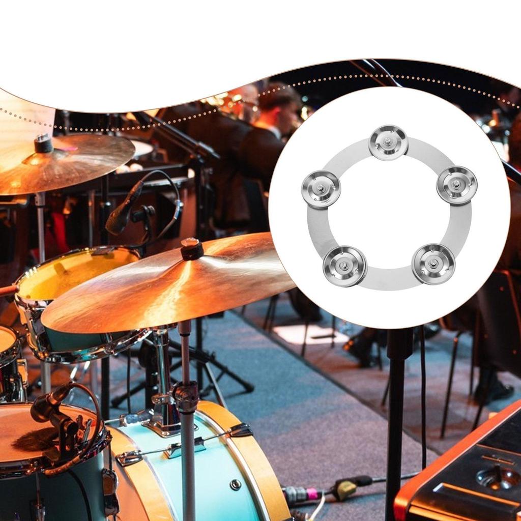 Drum Set Tambourine Cymbal Accessory Replacement Effect Sturdy Crisp Sound Percussion