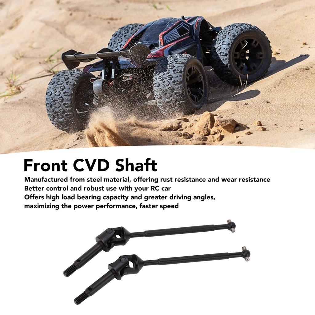 Front CVD Shaft Steel High Load Capacity RC Car CVD Axle Driveshaft Smooth Driving for LOSI Baja Rey 2.0 1/10 RC Car