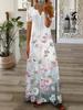 2023 Spring/Summer Women's European & American Lace Short Sleeve Maxi Dress