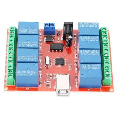 12V 8-Kanal Computer USB Controller Schalter Relaismodul PC Smart Controller