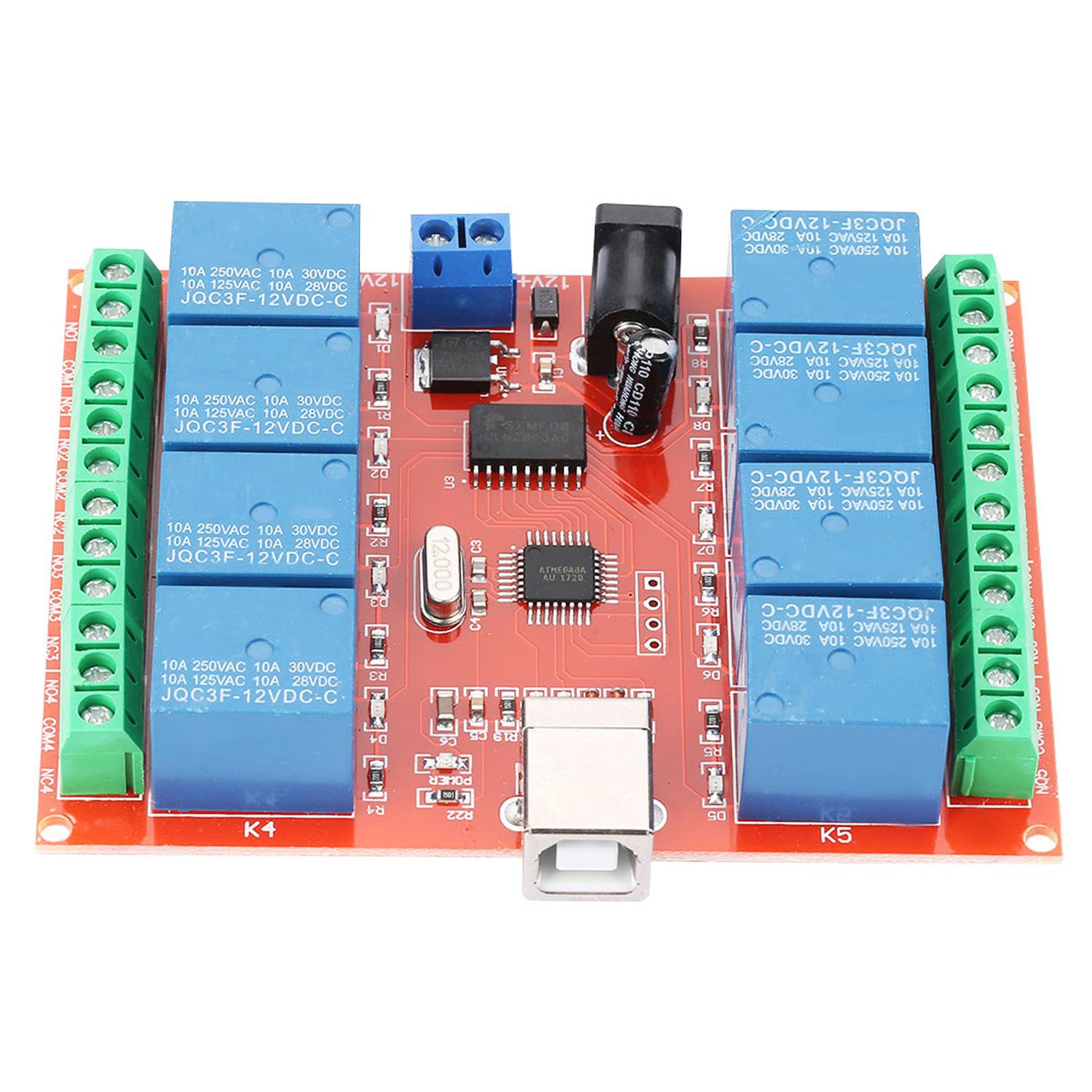 

12V 8channel Computer USB Controller Switch Relay Module PC Smart Controller