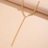 Goth Retro Clavicle Chain Bohemian Y-Shaped Necklace Trendy Pearl Necklace  Gift Idea