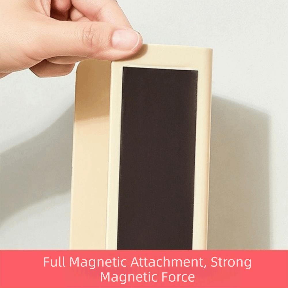 Plastic Magnetic Tissue Storage Box Punch-free Paper Towel Holder Napkin Storage Box Bathroom