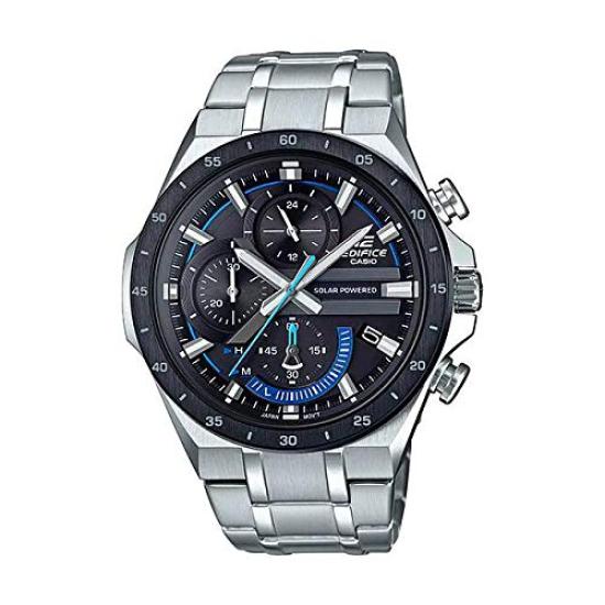 

Часы Casio Edifice Хронограф EQS-920DB-1B Мужские Аналоговые Солнечные Водонепроницаемые Черные