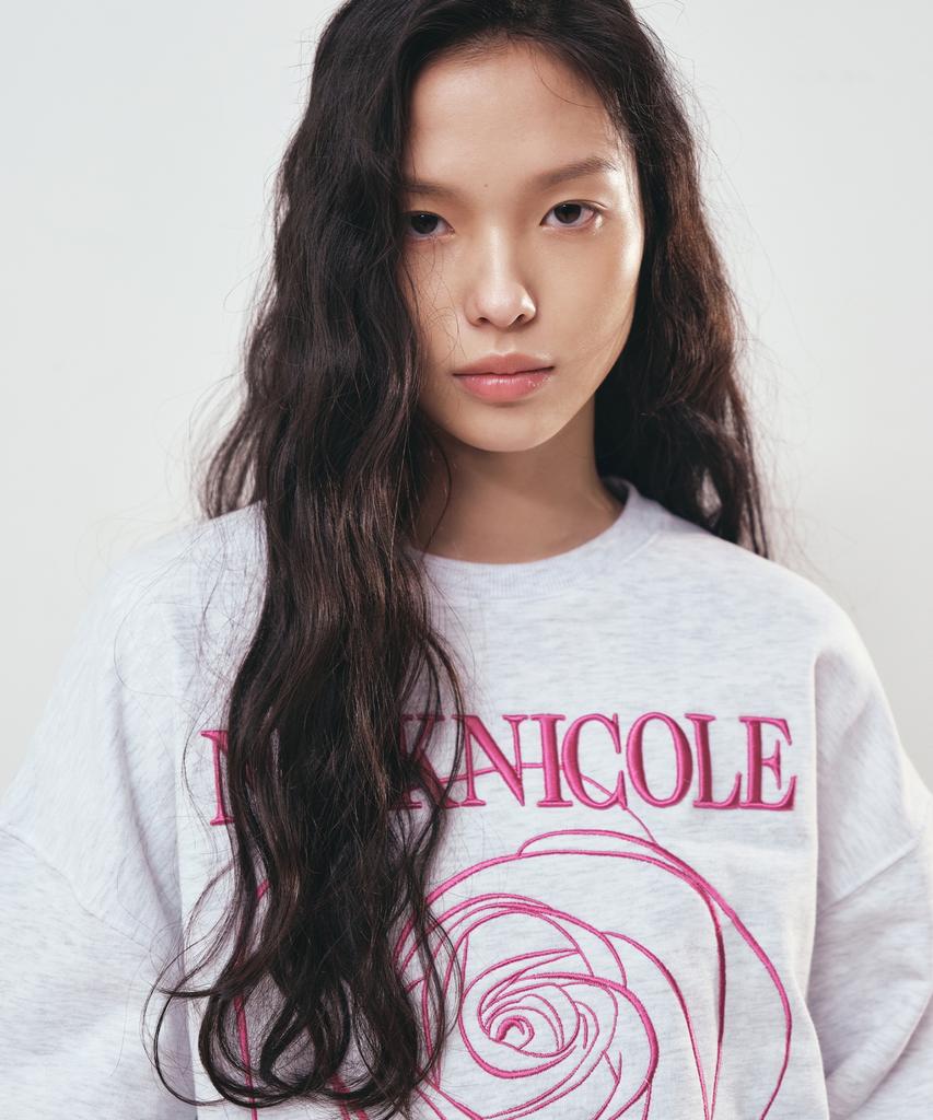Nigaennikol Volume Nicole Rose Sweatshirt_Melange Pink
