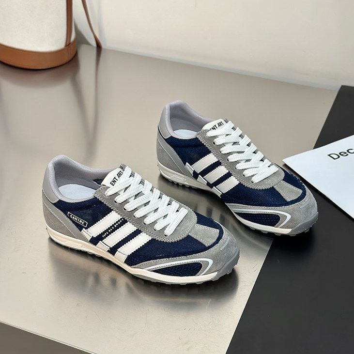 Popular niche design sense of moral training shoes women's 2025 thick-soled heightening color matching breathable casual shoes women's mesh