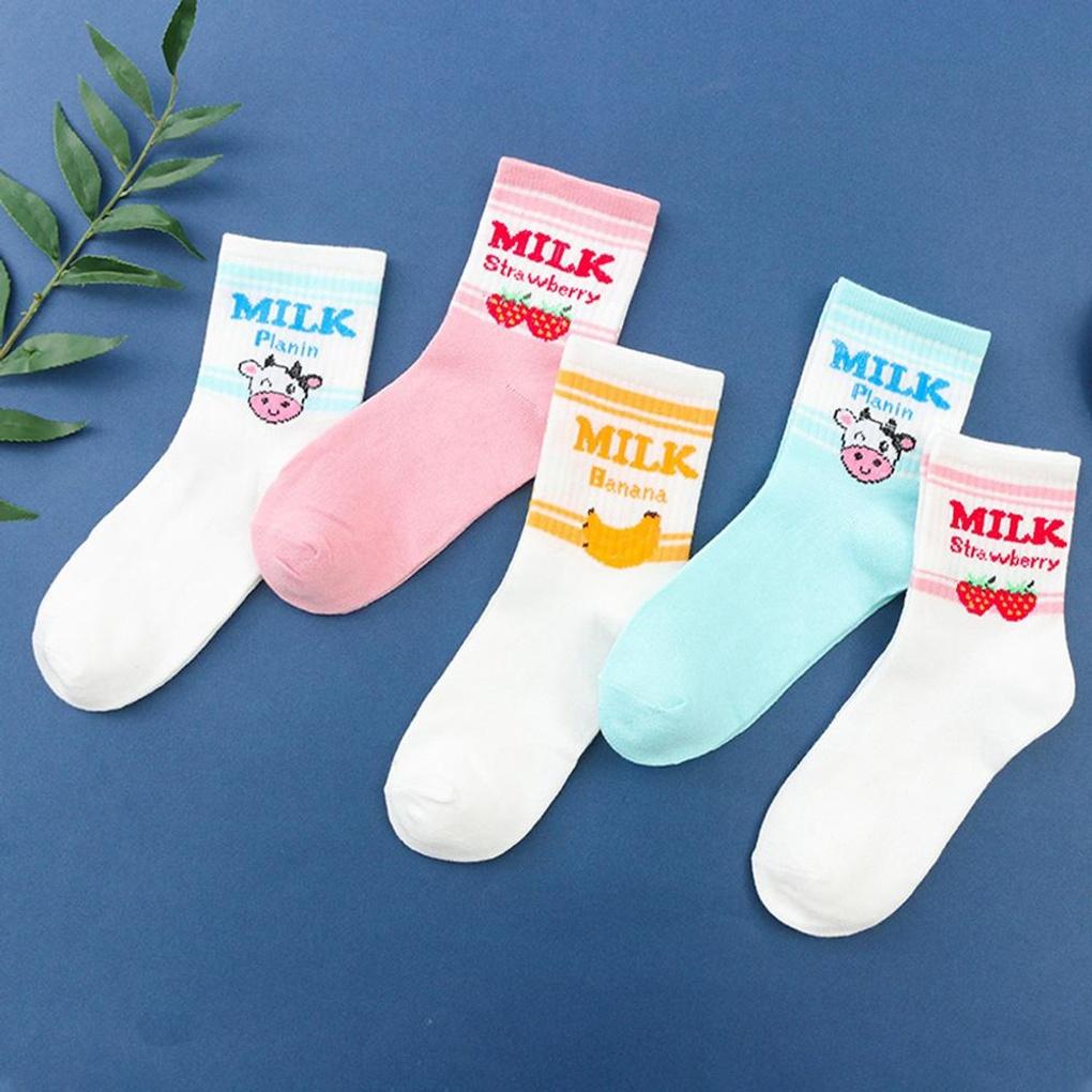 20 Pairs of Milk Love Women's Medium Socks Fashion Socks