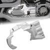 For Harley Softail Fat Boy Deluxe Slim Heritage 2007-2017 Motorcycle Engine Transmission Interface Trim Side Cover, Chrome